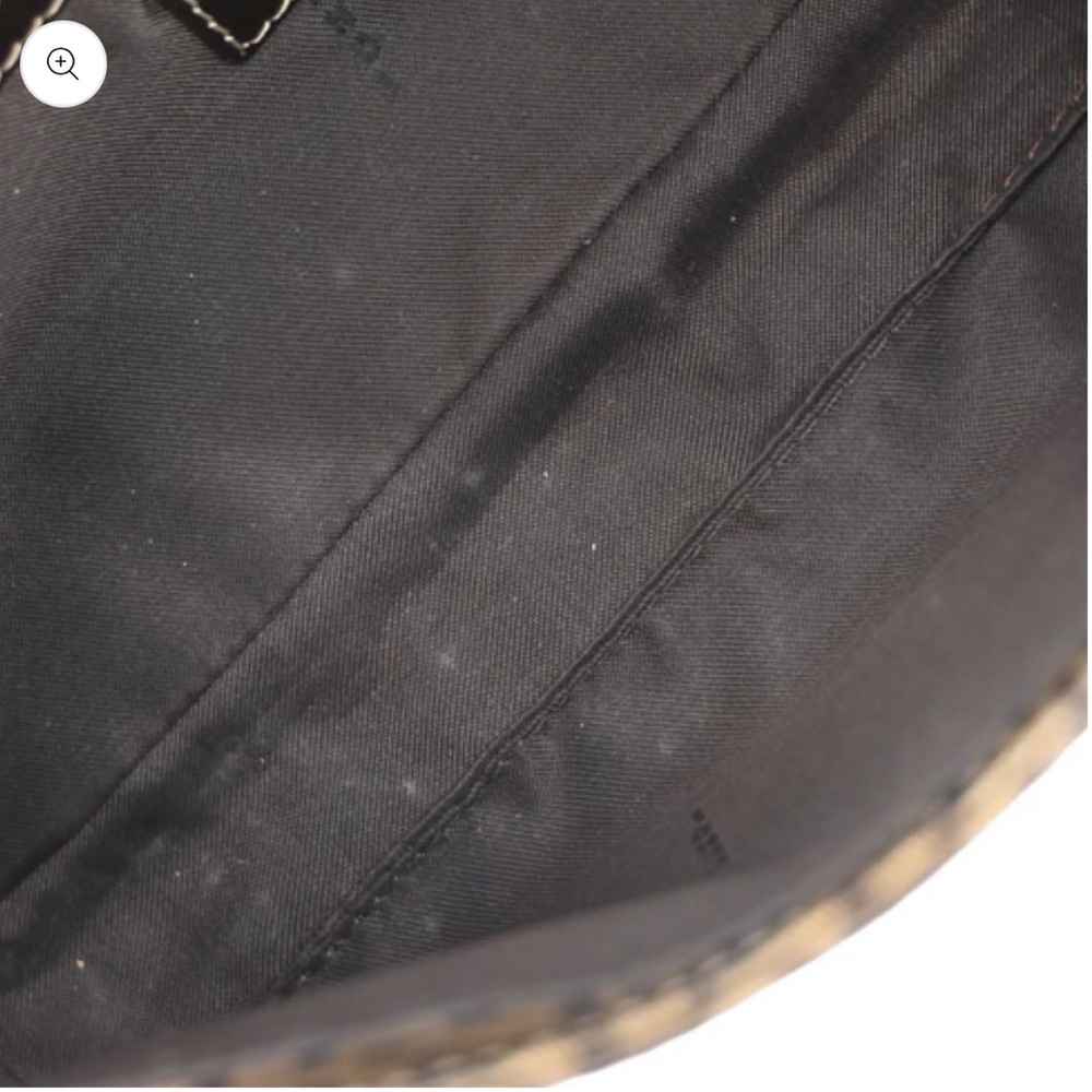 Fendi Brown PVC Zucchino Baguette Vintage Bag - Picture 8 of 10